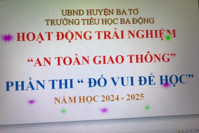 Học sinh trải nghiệm An toàn giao thông qua phần Đố vui để học  năm học 2024-2025