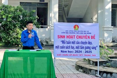 SINH HOẠT CHUYÊN ĐỀ “MỖI TUẦN MỘT CÂU CHUYỆN ĐẸP, MỘT CUỐN SÁCH HAY, MỘT TẤM GƯƠNG SÁNG”